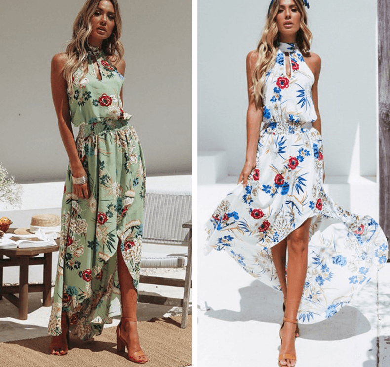 European trend beach dress ebay AliExpress explosion dress bohemian style dress - BUNNY BAZAR