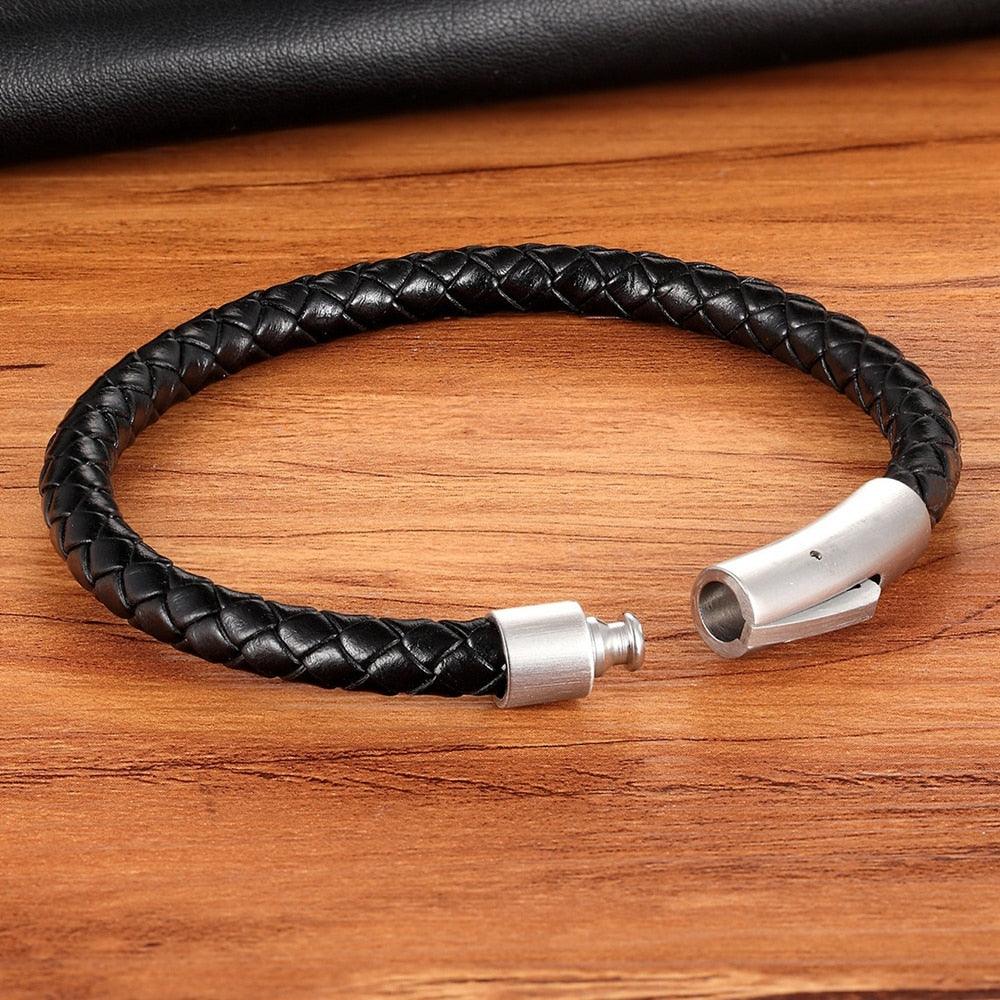 Men for women Bracelets Black Stainless Steel Jewelry Gifts - BUNNY BAZAR