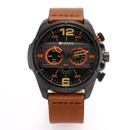 Table M8259 Aerospace military military CURREN Kuran the black belt waterproof MENS WATCH QUARTZ WATCH - BUNNY BAZAR