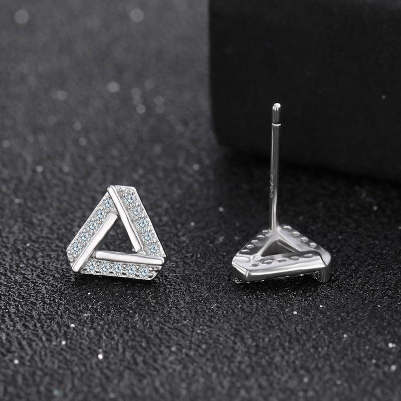 Diamond Triangle Simple Earrings - BUNNY BAZAR