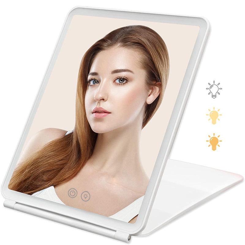 Rechargeable Clamshell Flat Mirror Portable - BUNNY BAZAR