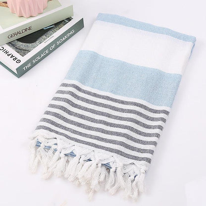 Cotton striped beach towel 100x180cm - BUNNY BAZAR