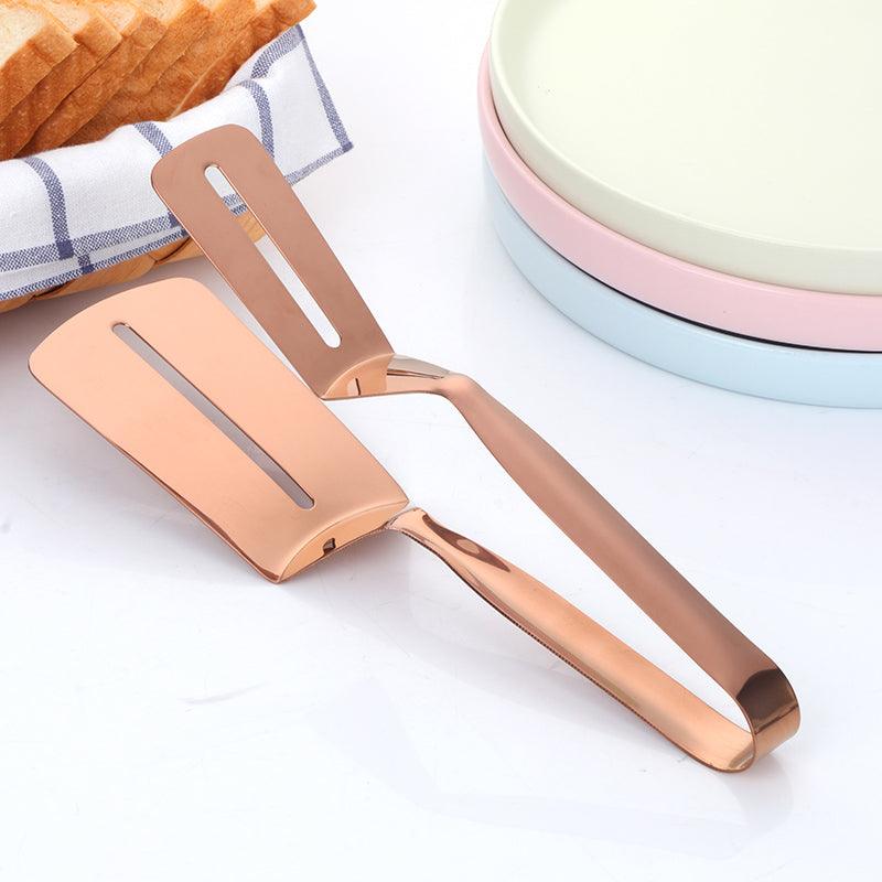 BBQ Stainless Steel Fryer Clamp Strainer Filter Spoon With Clip Food Kitchen Oil-Frying BBQ Filter Cooking Tools - BUNNY BAZAR