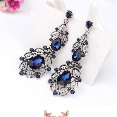 Drop Temperament Gemstone Earrings - BUNNY BAZAR