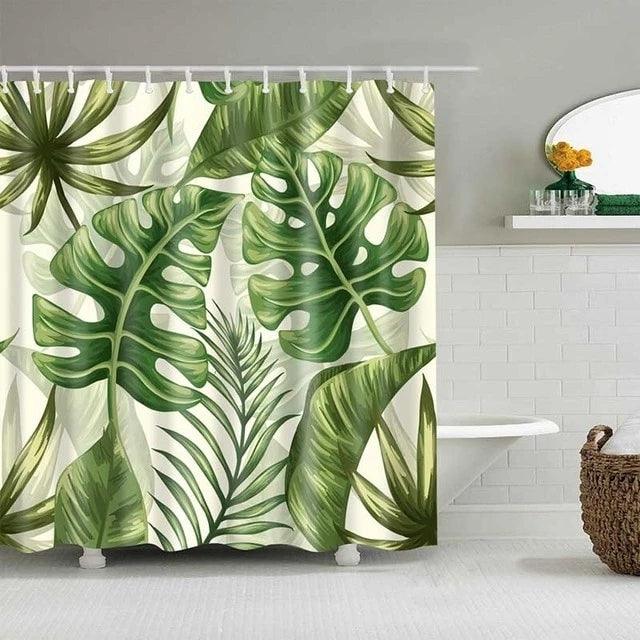 Tropical Shower Curtain - BUNNY BAZAR