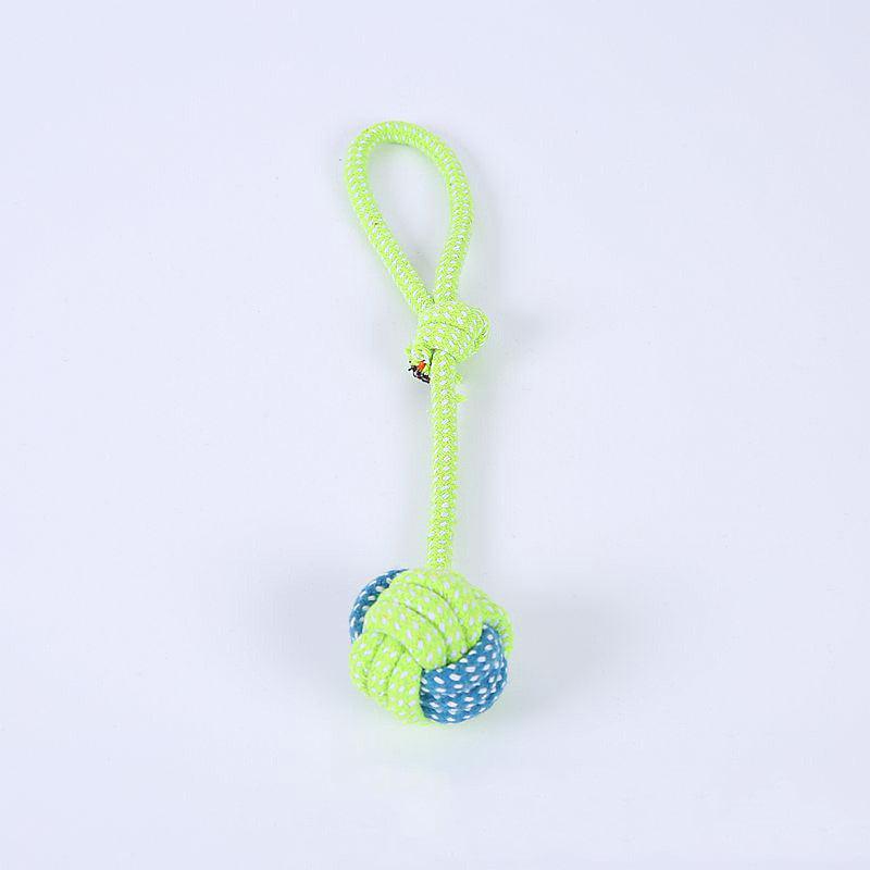 Bite-resistant Cotton Rope Molar Teeth Cleaning Rope Knotting Cat And Dog Toy Set - BUNNY BAZAR