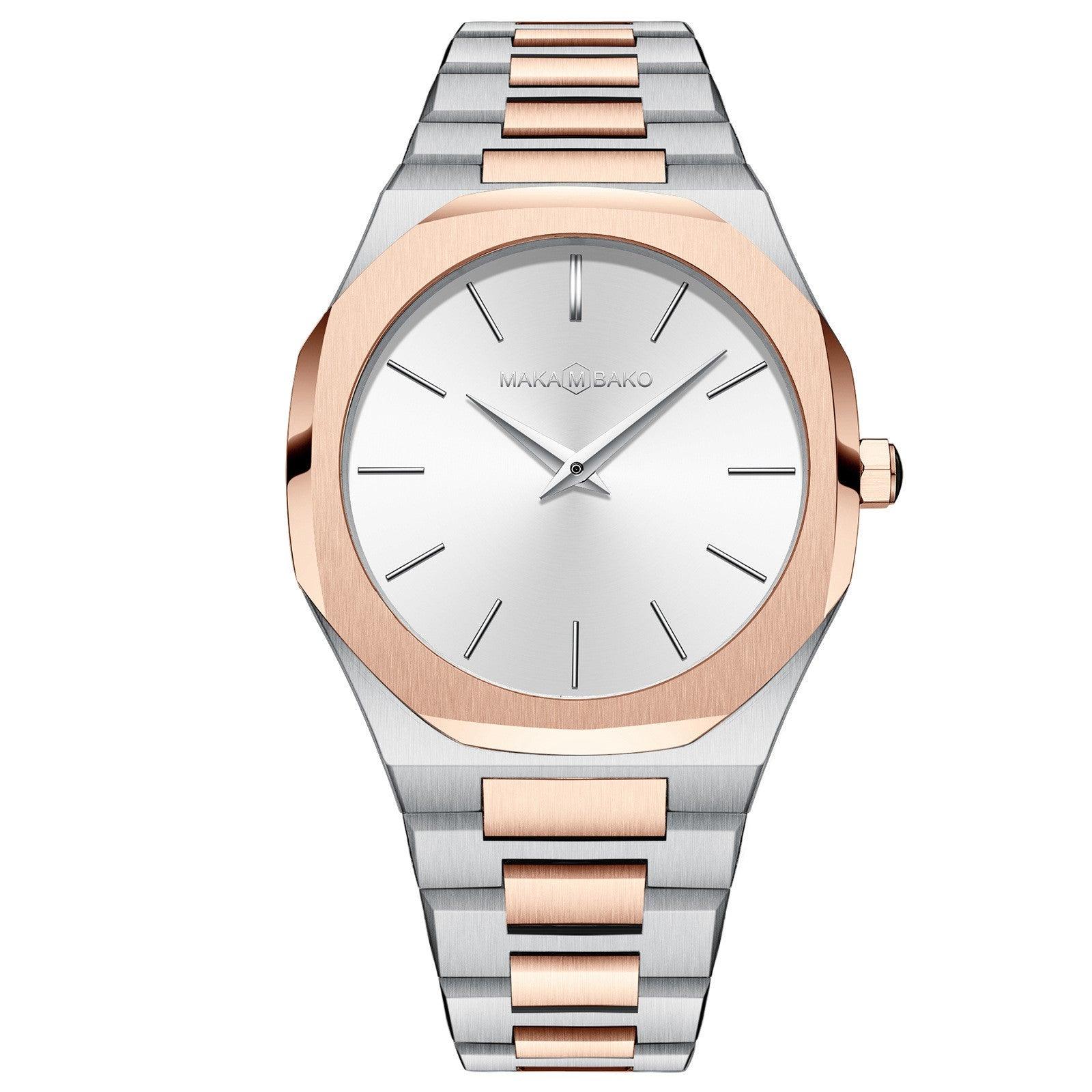 T-55 This Stainless Steel Strap Quartz Watch Is A Great Choice For a Long-Lasting Accessory - BUNNY BAZAR