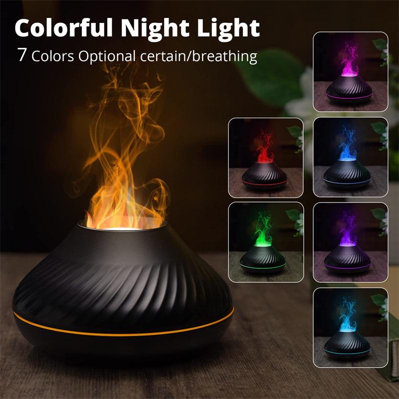 NEW Volcanic Flame Aroma Diffuser is a top-of-the-line device that combines diffusing, humidifying - BUNNY BAZAR