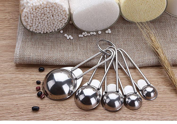 Baking Tool Stainless Steel Measuring Measuring Spoon 5-piece Set - BUNNY BAZAR