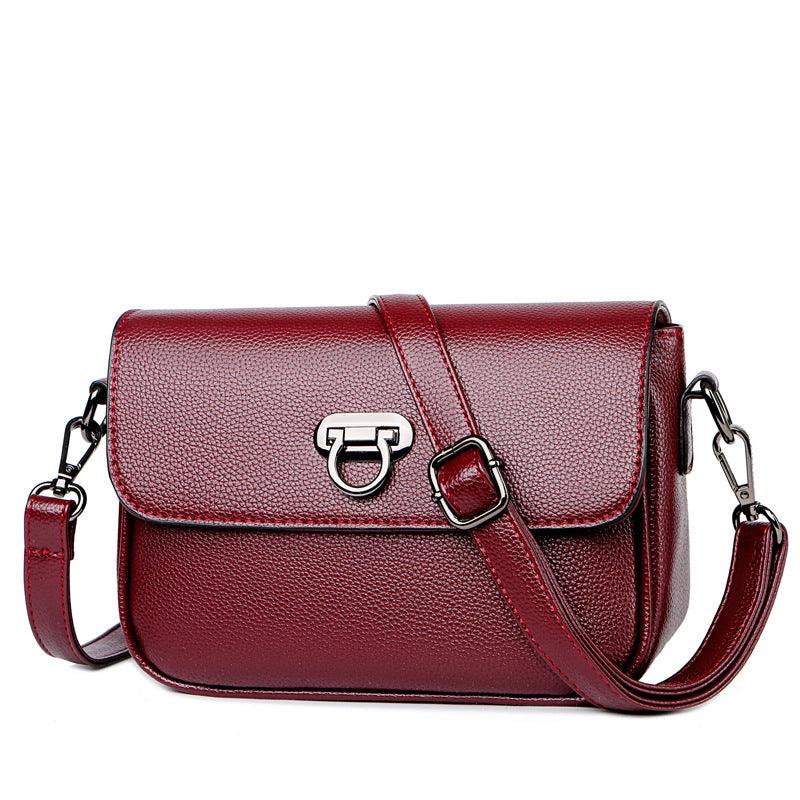 Fashion Leather Messenger Shoulder Small Square Bag - BUNNY BAZAR