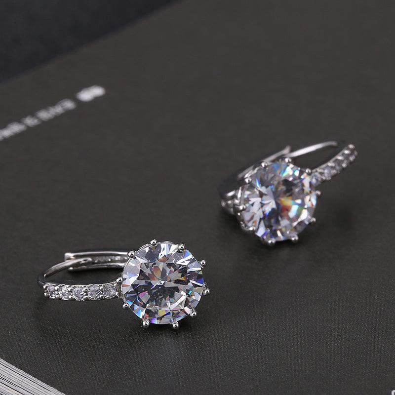 Zircon Earrings Japan And South Korea Simple Temperament Earrings Women - BUNNY BAZAR