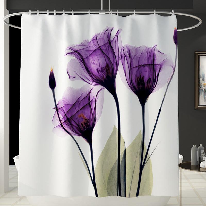 Daffodil Toilet Bathroom Shower Curtain Shower Partition - BUNNY BAZAR