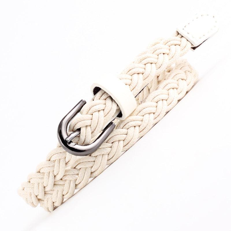 Retro Wax Rope Dress Woven Belt Dress Belt - BUNNY BAZAR