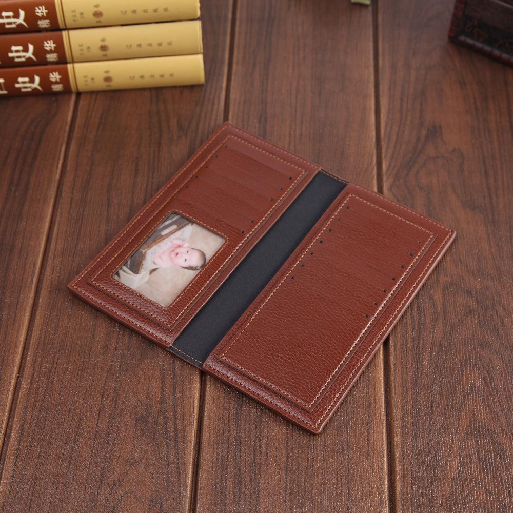 Soft leather long slim wallet - BUNNY BAZAR