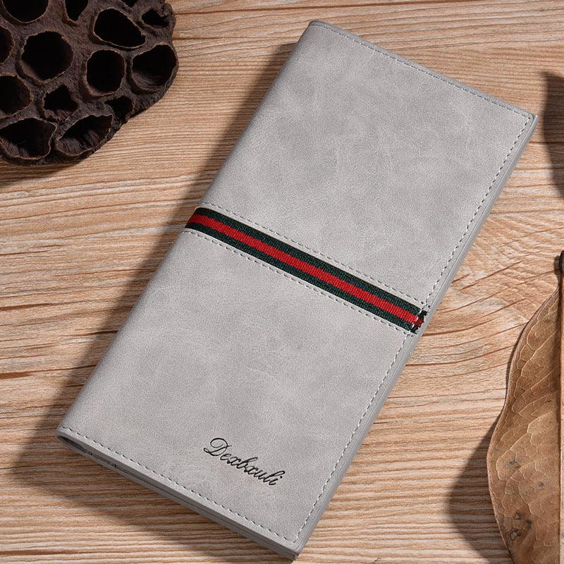 Men's Long Retro Wallet Card Wallet Cffers a Fashionable and Ultra-Thin Design - BUNNY BAZAR