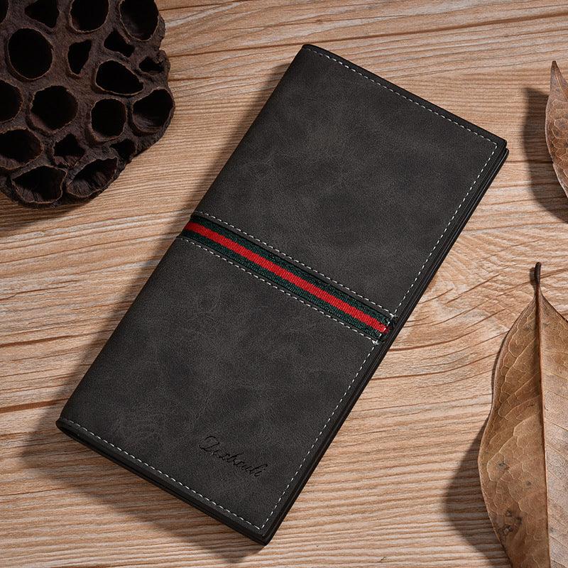 Men's Long Retro Wallet Card Wallet Cffers a Fashionable and Ultra-Thin Design - BUNNY BAZAR