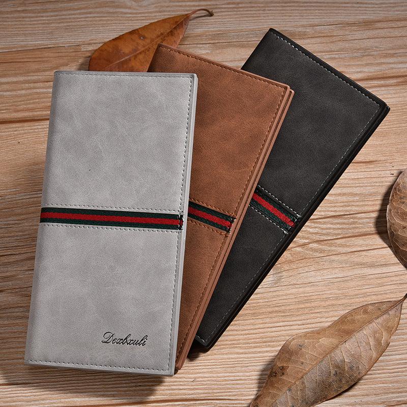 Men's Long Retro Wallet Card Wallet Cffers a Fashionable and Ultra-Thin Design - BUNNY BAZAR