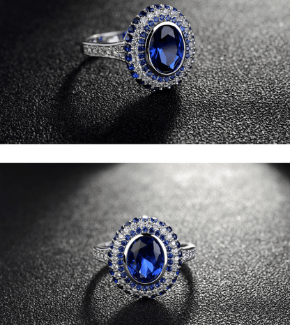 The Vow Ring Sapphire Blue Ring - BUNNY BAZAR