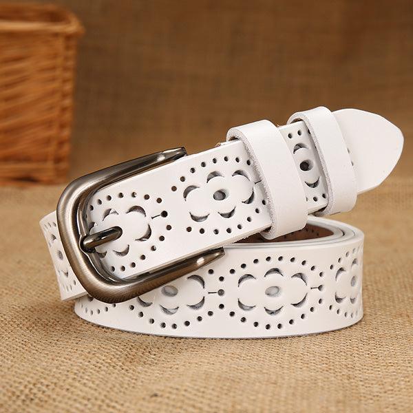 Women's hollow leather belt - BUNNY BAZAR