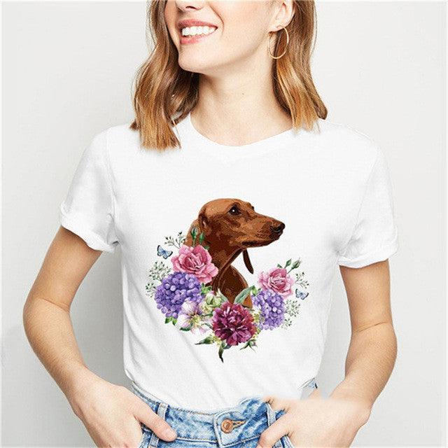 Dog print T-shirt - BUNNY BAZAR