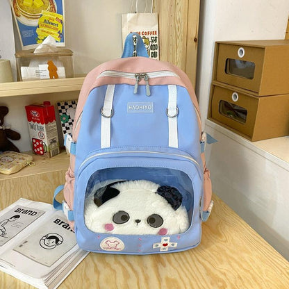 Candy Color Contrast Color Capacity Student Schoolbag - BUNNY BAZAR