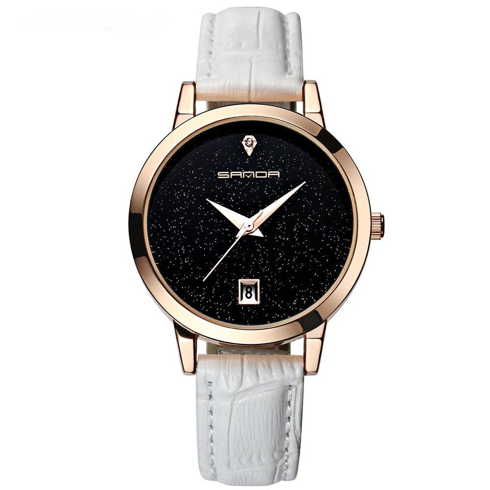 T-22 Waterproof Quartz Leather Strap Watch - BUNNY BAZAR