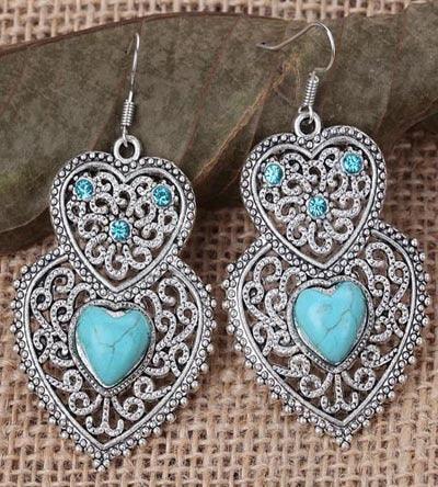 Ethnic Enamel Hook Earring Unique Statement Earrings Accessories for Women, - BUNNY BAZAR