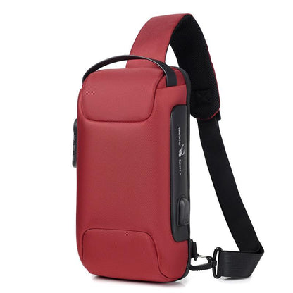 Anti Theft Crossbody Backpack Waterproof USB Charging Port - BUNNY BAZAR
