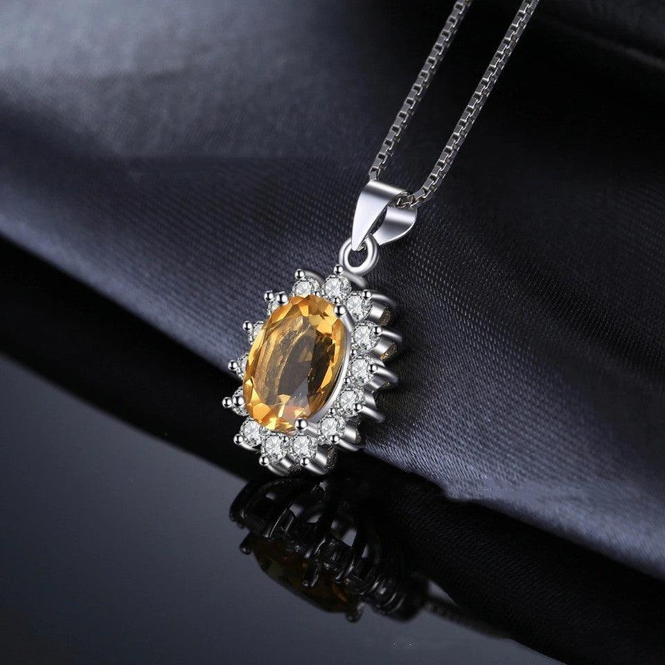 Sterling Silver Choibo Crystal Zircon Necklace - BUNNY BAZAR