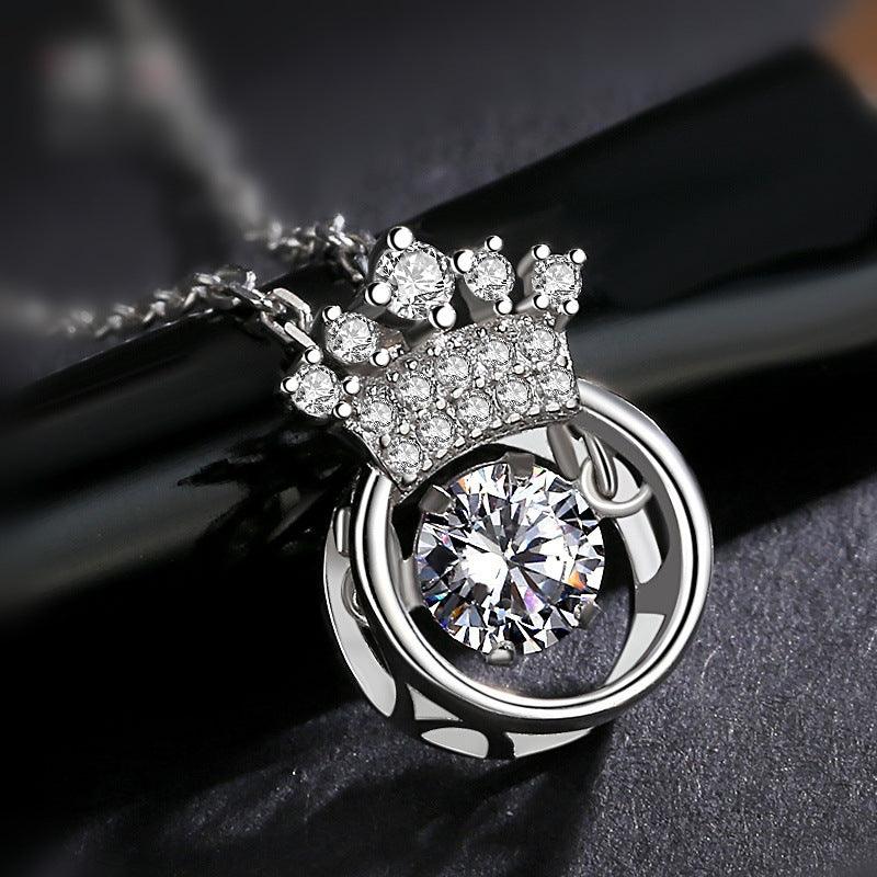 Crown smart Necklace Pendant Heart Pendant Necklace heart one generation wholesale jewelry manufacturers - BUNNY BAZAR