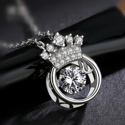 Crown smart Necklace Pendant Heart Pendant Necklace heart one generation wholesale jewelry manufacturers - BUNNY BAZAR