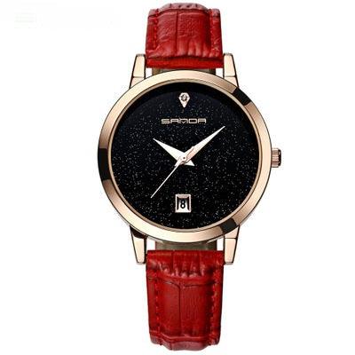 T-22 Waterproof Quartz Leather Strap Watch - BUNNY BAZAR