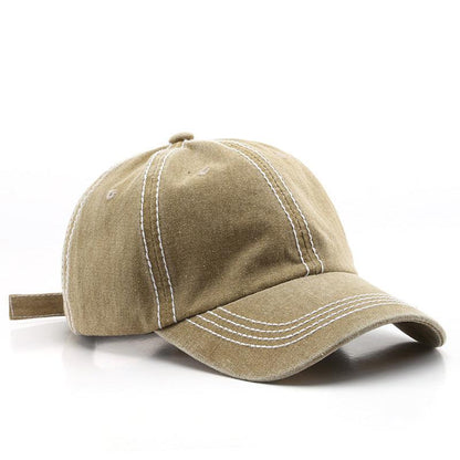 Washed And Distressed Light Board Baseball Cap Fashion Trend - BUNNY BAZAR