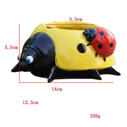 Seven Star Ladybug Beetle Decoration Outdoor Villa Garden Courtyard Flower Pot Decoration - BUNNY BAZAR