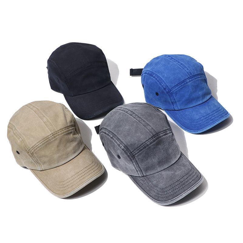 Men's And Women's Old Five-piece Baseball Caps Washed Retro - BUNNY BAZAR