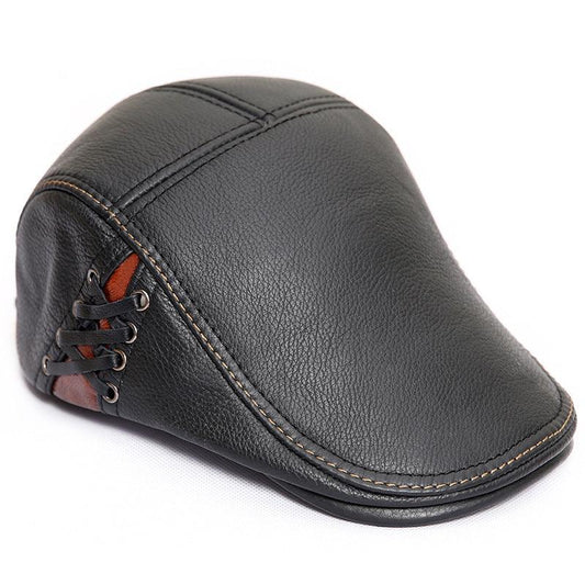 Men's leather cap - BUNNY BAZAR