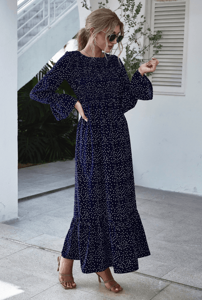 Polka dot long sleeve dress - BUNNY BAZAR