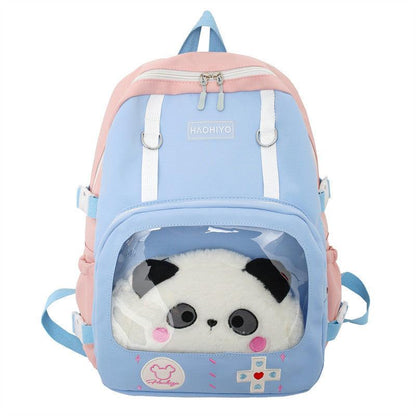 Candy Color Contrast Color Capacity Student Schoolbag - BUNNY BAZAR