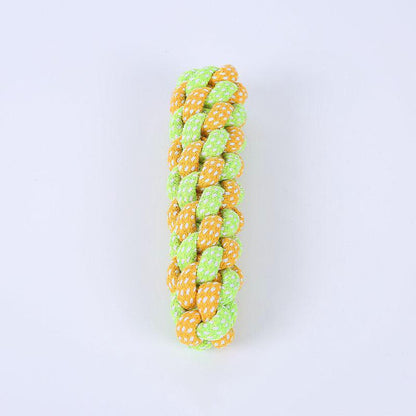 Bite-resistant Cotton Rope Molar Teeth Cleaning Rope Knotting Cat And Dog Toy Set - BUNNY BAZAR