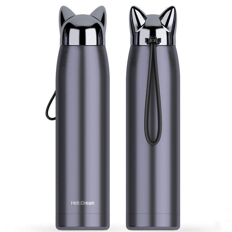 304 stainless steel sealed leakproof vacuum outdoor lightning fox mug - BUNNY BAZAR