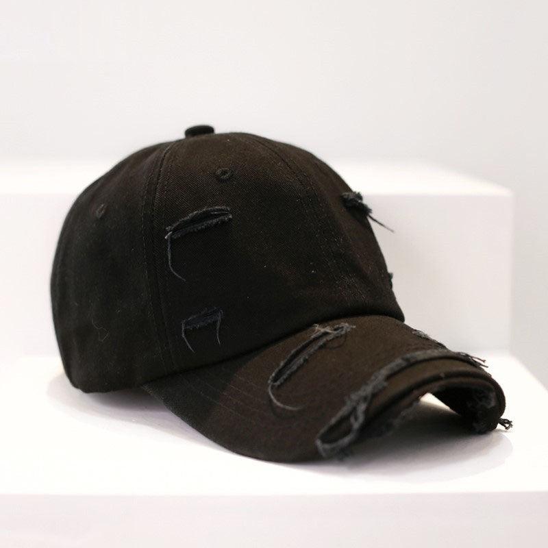 Men's Old Hip Hop Ripped Baseball Hat - BUNNY BAZAR