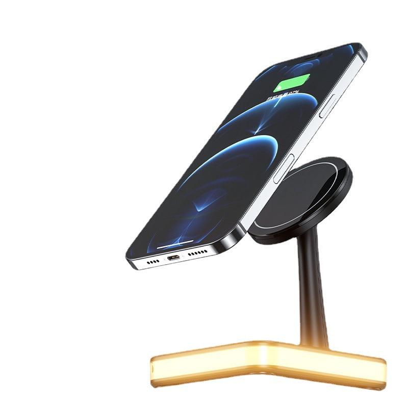 3 In 1 Magnetic Wireless Charger Stand Fast Charging Dock Station - BUNNY BAZAR