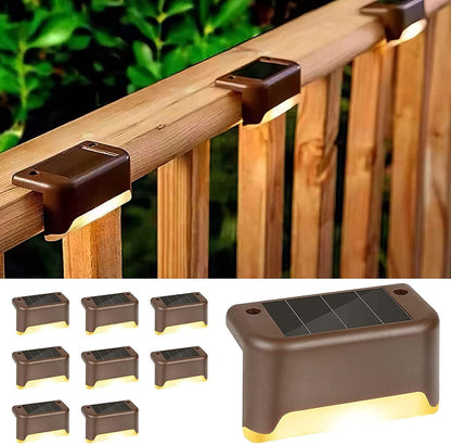 Solar Step Light Outdoor Garden Light Night Light LED Guide Light Ladder Stair Light Balcony Decoration Waterproof - BUNNY BAZAR