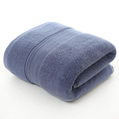 Cotton thickened plain colored bath towel - BUNNY BAZAR