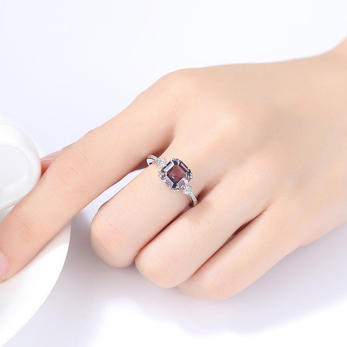 BB-37 Sterling Silver Set Includes a Beautiful Ring Set With Light Brown Morganite - BUNNY BAZAR