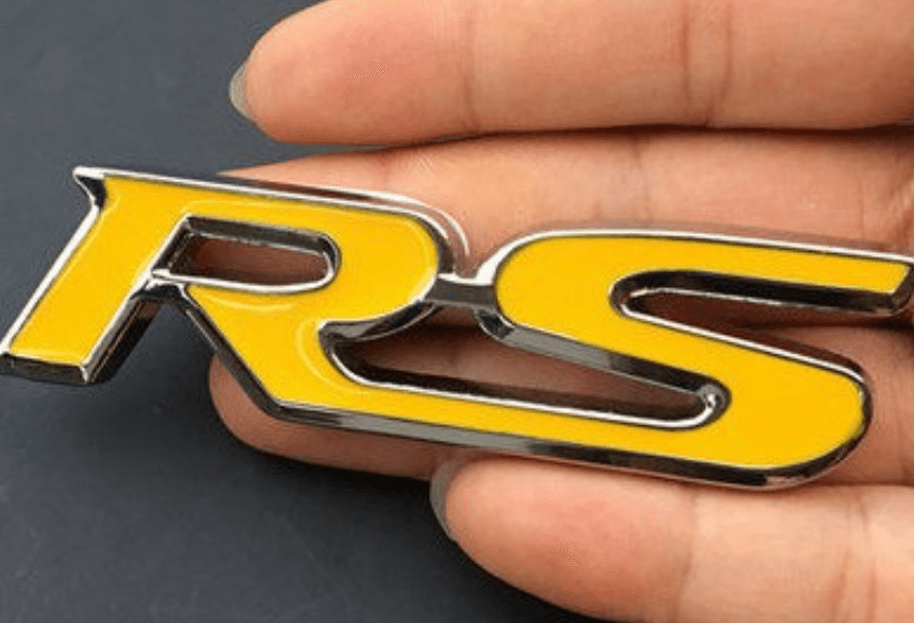 Show off Your Sports Car With Pride With The Car Sticker Sports Car Logo RS Metal - BUNNY BAZAR