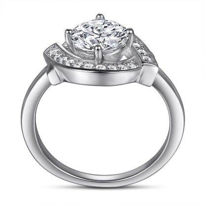 Creative Simulation Silver Diamond Ring Lady - BUNNY BAZAR