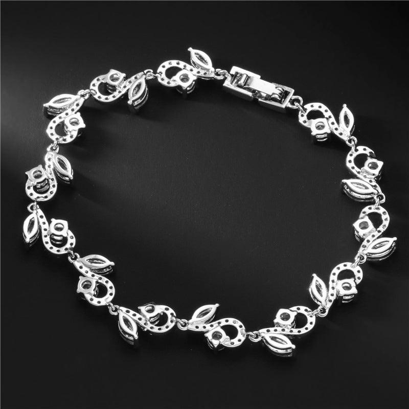 Cold Wind Copper Plated Platinum Micro-inlaid Shiny Bracelet - BUNNY BAZAR