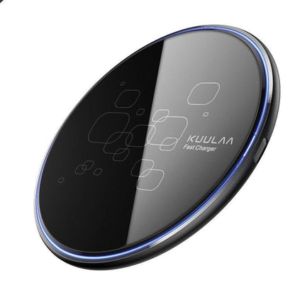 Desktop Disc Ultra-thin Fast Charge Mobile Phone Wireless Charger - BUNNY BAZAR