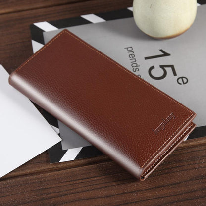Soft leather long slim wallet - BUNNY BAZAR